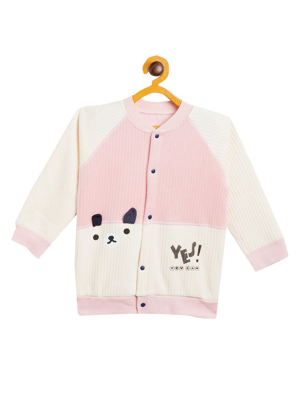 Boy's & Girls Pink Valvet Full Sleeves Sweatshirt