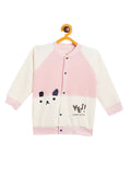 Boy's & Girls Pink Valvet Full Sleeves Sweatshirt