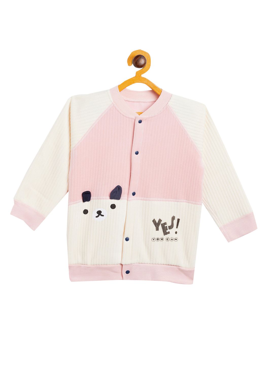 Boy's & Girls Pink Valvet Full Sleeves Sweatshirt