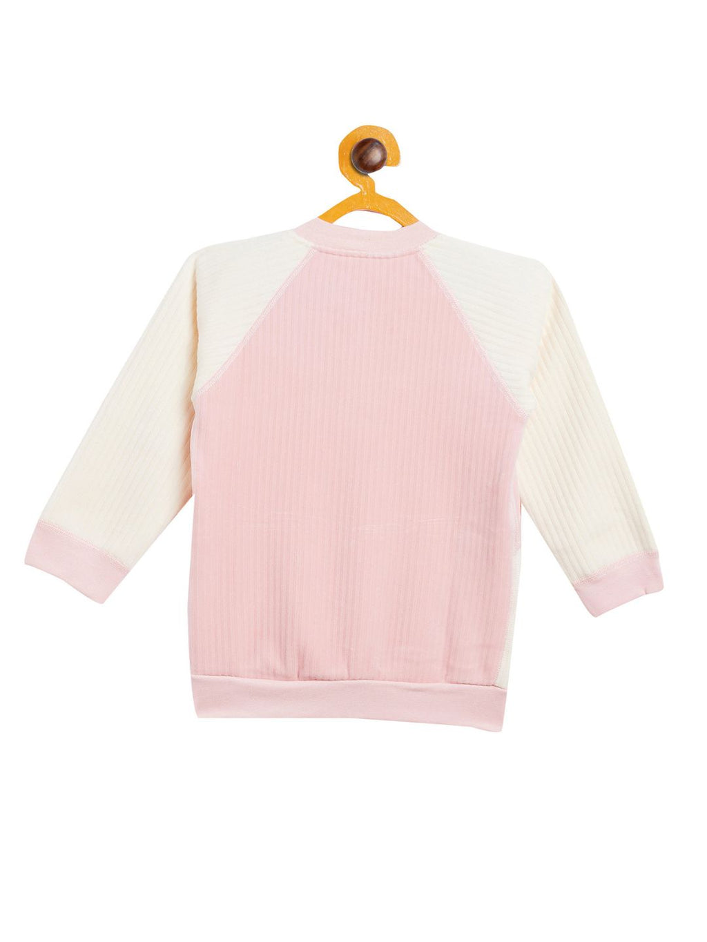 Boy's & Girls Pink Valvet Full Sleeves Sweatshirt